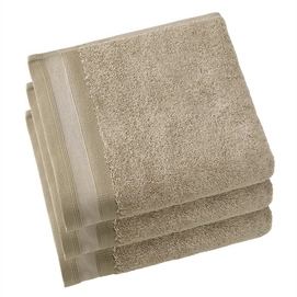 Serviette De Witte Lietaer Contessa Taupe (50 x 100 cm) (Lot de 3)