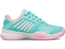 Chaussure de Tennis K-Swiss Junior Court Express Omni Blue Pink White