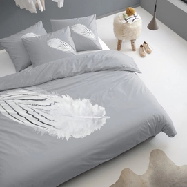 Dekbedovertrek Damai Quill Grey Satijn
