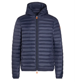 Doudoune Save The Duck Men D3065M GIGA6 Hooded Blue Black