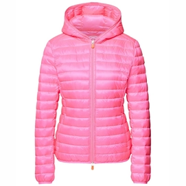 Jas Save The Duck Women Kyla Hooded Jacket Fluo Pink
