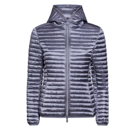 Veste Save The Duck Women D3362W IRIS6 Hooded Steel Grey