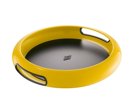 Tablett Wesco Spacy Tray Rund Lemon Gelb