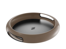 Tablett Wesco Spacy Tray Rund Warm Grau