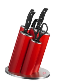 Knife Block Wesco Asia Knife Style Red