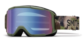 Smith Daredevil Junior Olive Haze Frame Blue Sensor Mirror Skibril