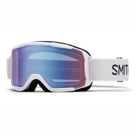 Smith Daredevil Junior White Frame Blue Sensor Mirror Skibril