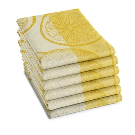 Tea Towel DDDDD Citrus Yellow (set of 6)