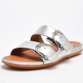 FitFlop Gracie Slides Silver Damen-Schuhgröße 36