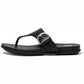FitFlop Women Gracie Toe-Post Sandals All Black-Schoenmaat 36