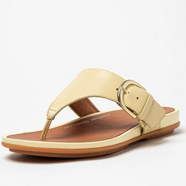 FitFlop Women Gracie Toe-Post Sandals Pale Yellow