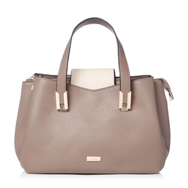 Handtas Dune Decci Medium Flap Triple Gusset Grey Synthetic