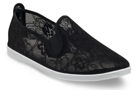 Slipper Damen Flossy Deia Mesh Schwarz