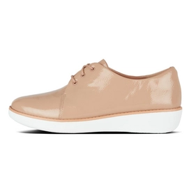 FitFlop Derby™ Crinkle Patent Taupe
