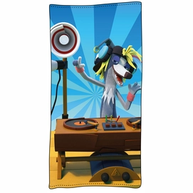 Strandlaken Fabeltjeskrant DJ Wally Windhond Blauw