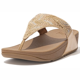FitFlop Women Lulu Crystal Feather Toe-Post Sandals Blush