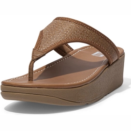 Tongs FitFlop Women Lulu Sleek Straw Raffia Toe-Post Sandals Light Tn
