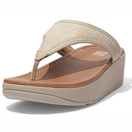 FitFlop Women Lulu Sleek Straw Raffia Toe-Post Sandals Straw