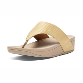 FitFlop Women Olive Textured Glitz Toe-Post Sandals Platino-Schoenmaat 36