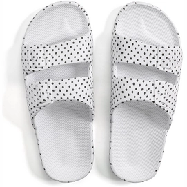 Slipper Freedom Moses Kids Fancy Dots Black White