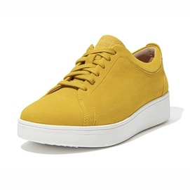 FitFlop Women Rally Suede Sneakers Sunshine Yellow