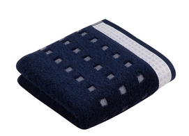 Gezichtsdoekje Vossen Country Feeling Marine Blue (Set van 6)