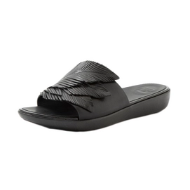 FitFlop Women Sola Feather Slides All Black