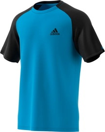 T-shirt Adidas Men Club Color Block Tee Shock Cyan Black
