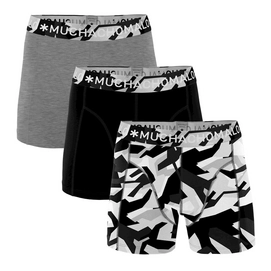 Boxershorts Muchachomalo Boys Duche Print Black Grey (3-delig)