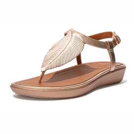 FitFlop Women Tia Feather Back-Strap Sandals Rose Gold