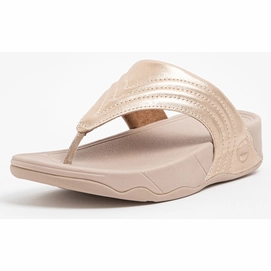 FitFlop Women Walkstar Toe Post Leather Rose Gold