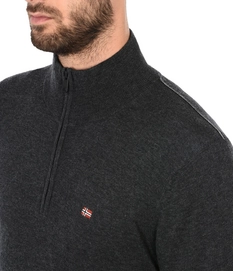 Trui Napapijri Damavand Half Dark Grey Mel
