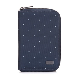 Reisepass Etui Pacsafe Daysafe Passport Wallet Navy Poka Dot