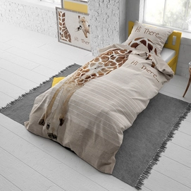 Dekbedovertrek Dreamhouse Hi Giraffe Taupe Katoen_2