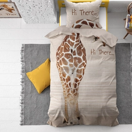 Dekbedovertrek Dreamhouse Hi Giraffe Taupe Katoen_3