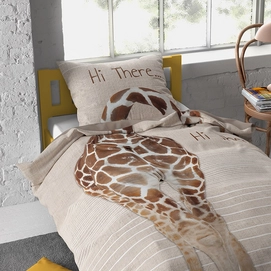 Dekbedovertrek Dreamhouse Hi Giraffe Taupe Katoen_4