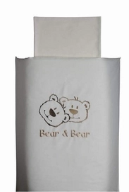 Dekbedovertrek Anel Bear and Bear Ecru