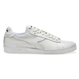 Sneaker Diadora Game L Low Waxed Bianco Bianco Bianco Herren-Schuhgröße 41