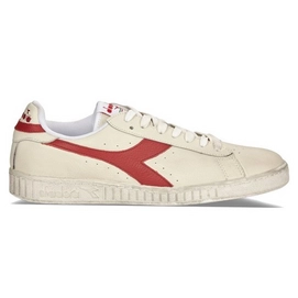 Baskets Diadora Men Game L Low Waxed Blanc Rouge-Taille 42