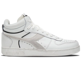 Sneaker Diadora Magic Basket Demi Cut Icona Leather Bianco Herren-Schuhgröße 44