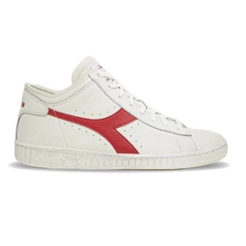 Sneaker Diadora Game L Waxed Row Cut Bianco Rosso Peperone Unisex-Schuhgröße 44