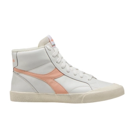 Baskets Diadora Women Melody Mid Leather Dirty White Peach Parfait