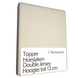 Topper Spannbettlaken Romanette Kamel (Double Jersey)-2-personen (120/140/150 x 200/210/220 cm)