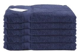 Douchelaken Nightlife Dark Blue  (70 x 140 cm) (set van 5)