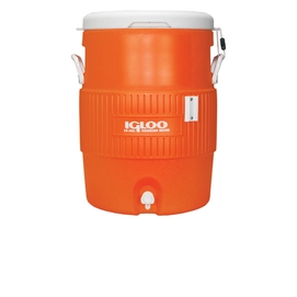 Cool Box Igloo 10 Gallon Seat Top Cup Dispenser Orange White