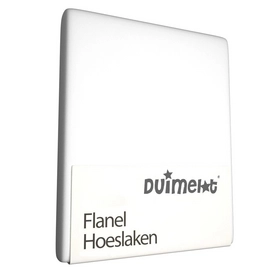 Drap-Housse Duimelot Kinder Blanc (Flanelle)-60 x 120 cm