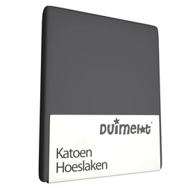 Katoenen Hoeslaken Duimelot Kinder Antraciet
