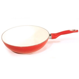 Wokpan Durandal Ceramische Wok 28 cm Rood