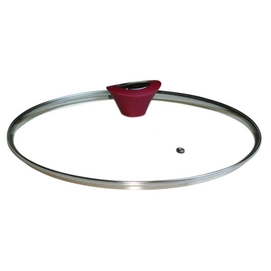 Glasdeksel Durandal Rood 28 cm