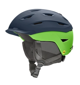 Skihelm Smith Level MIPS Matte French Navy Limelight Herren